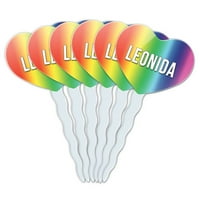 Leonida Heart Love Cupcake Picks Toppers - Комплект от 6