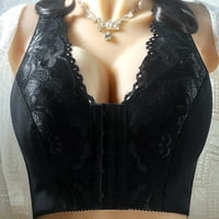 Женско бельо Push Up Upnerwire Paded Lace Sexy Deals for Clearance Everyday Bras Black XXXXXL