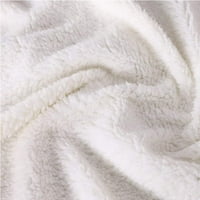 Носбей печат комфортно одеяло, пухкаво плюшено одеяло за хвърляне на фланел за къмпинг Пътуване вкъщи дишащ
