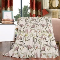 Одеяло супер мек фланел уютен цветна печат по -топъл комфорт траен домашен декор големи одеяла за хвърляне на диван, легло, стол на дивана, хвърлете жени мъже размери на подаръци