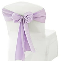 Сватбени бельо Inc. 8 108 Polyester Premium Cotton Sashes за сватба, събития, парти за декор - Лавандула