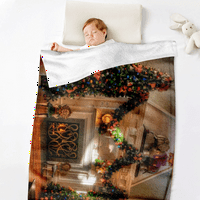 Елбърн Коледна празнична ваканция бос мечти одеяло комфорт кадифено докосване одеяла ултра плюшени уютни одеяла и хвърляния за дивани легла