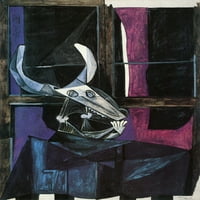 Натюрморт с черепа на Steer, Picasso - платно или печат на изкуството на стената