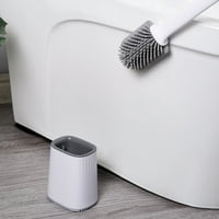 Hesroicy Set тоалетна четка с дълга дръжка минималистична ергономично проектирана PP скрубер за баня за дома