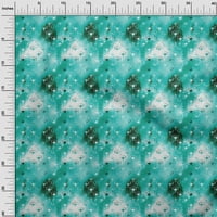 OneOone Viscose Jersey Turquoise Green Fabric Abstracts Diy Облекло квилинг плат за печат от тъкан от двор широк
