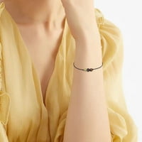 Xinqinghao Zodiac Crystal Stone Breclet Charm Wrist Bangle Girls Accessories Holiday Gifts K