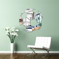 Kangqi комплект 3D стикер лъскав подвижен футболен баскетболен тенис модели самозалепващи стени акрилни огледални декали домашна декорация