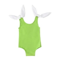 Borniu Toddler Swimsuit Toddler Kids Grils Baby Leaveless Solid Color Open Back Swimsuit Boting Suits Clearance