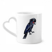 Дълбоко синьо папагал птица чаша кафе cerac съдове за напитки стъклена сърце чаша