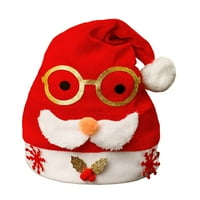 Коледна карикатура Антлъри Дядо Коледа Снежен човек шапка Весела коледен декор за дома коледни орнаменти f
