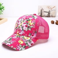 Heiheiup Flower Sun Baseball Women's All-Protection Cap Printing Baseball Caps Mesh Mens Hat