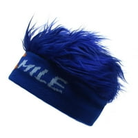 Симулационна коса черепи шапка азбука за коса лента за изцяло съвпадение за косплей тематична партия prop blue